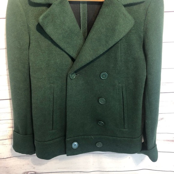 Cabi Forest Green Short Pea Coat Jacket 3159 - Picture 4 of 6